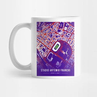 Stadio Artemio Franchi Map Design - Purple Mug